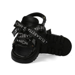 Elisabetta Franchi La Mia Bambina Sandalo Nero con Lacci per Bambine