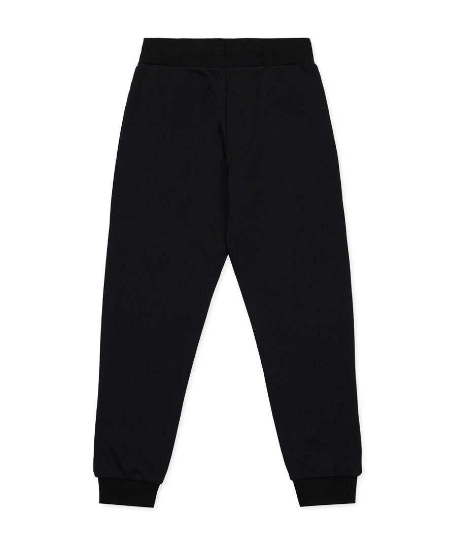 Iceberg Kids Pantaloni Joggers Neri con Logo per Bambini (retro)