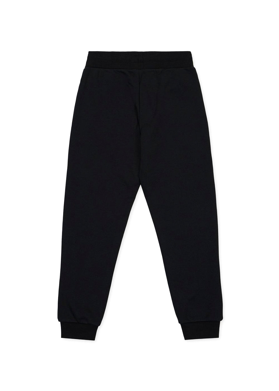 Iceberg Kids Pantaloni Joggers Neri con Logo per Bambini (retro)
