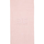 Elisabetta Franchi La Mia Bambina Asciugamano in Spugna Rosa con Logo