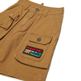Dsquare2 Kids Bermuda Bronze Brown Cargo per Bambini