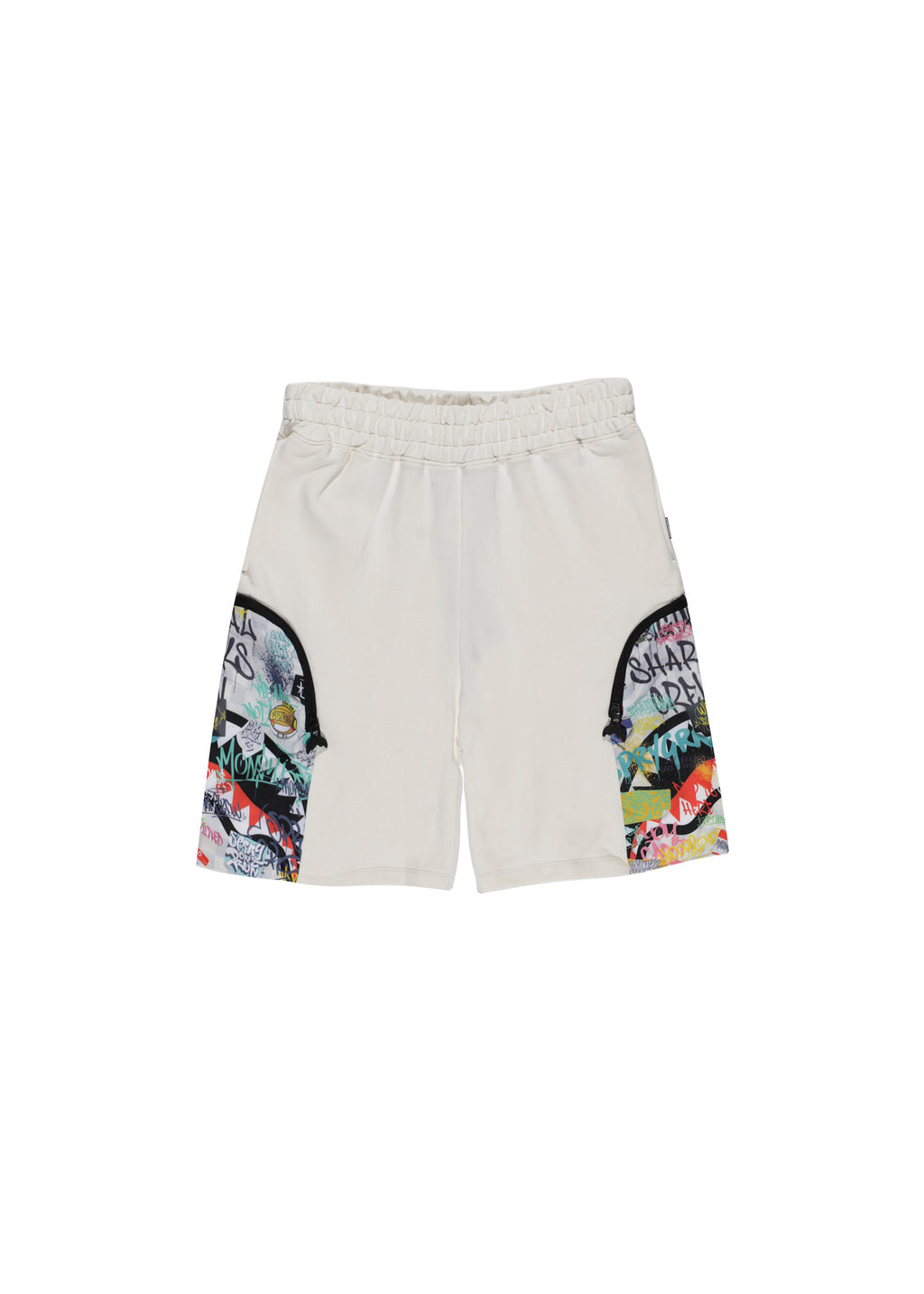 Sprayground Kids Bermuda Bianco con Stampa per Bambini