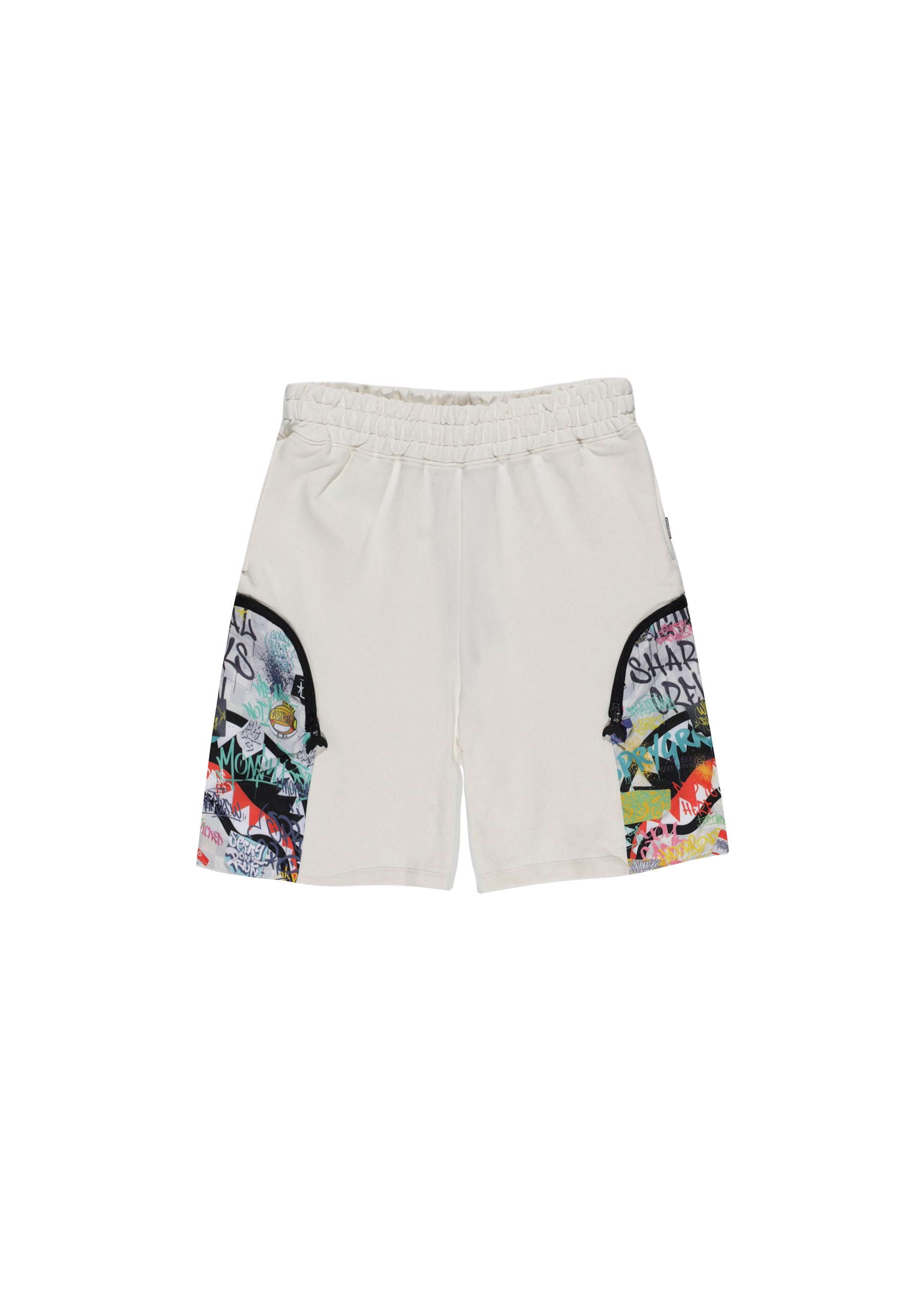 Sprayground Kids Bermuda Bianco con Stampa per Bambini