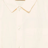 Moschino Kids Camicia Crema con Logo All-over per Bambini (dettaglio)