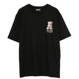 Barrow Kids T-Shirt Nero con Stampa Teddy Unisex