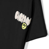 Barrow Kids T-shirt Nera con Stampa Logo e Orsetto