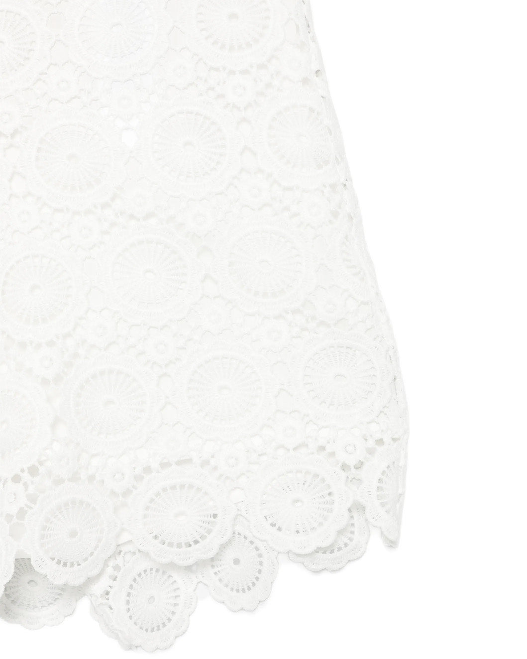 Twinset Kids Short Off-White in Pizzo per Bambine