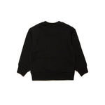 Dsquared2 Kids Felpa Nera con Stampa Logo e Cuore per Neonate (retro)