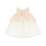 Elisabetta Franchi La Mia Bambina Abito con Fiocco Rosa/Avorio per Neonate