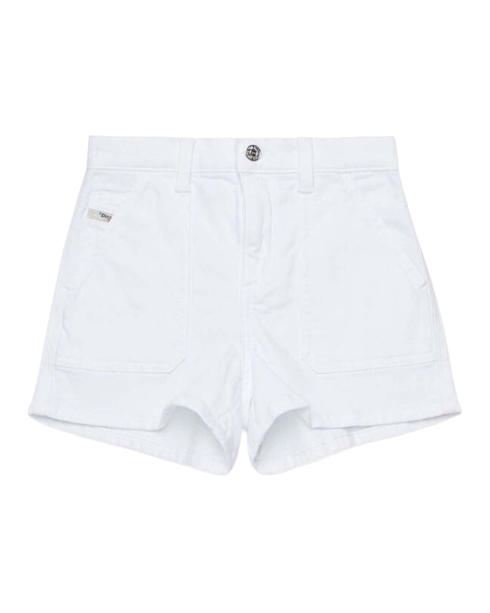 Diesel Kids Bermuda in Denim Bianco per Bambine