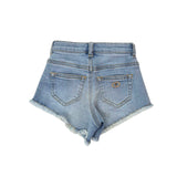 Twinset Kids Short Denim Sfrangiato per Bambine