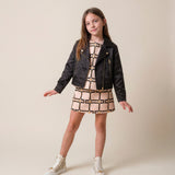 Elisabetta Franchi La Mia Bambina Giubbino Marrone per Bambine