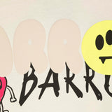 Barrow Kids T-shirt Crop Crema con Stampa Logo per Bambine (dettaglio)