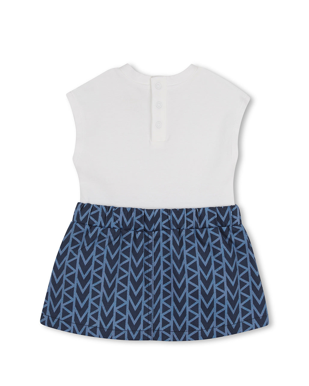 Michael Kors Kids Abito in Denim con Logo per Neonate