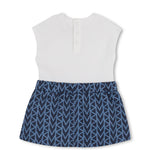Michael Kors Kids Abito in Denim con Logo per Neonate