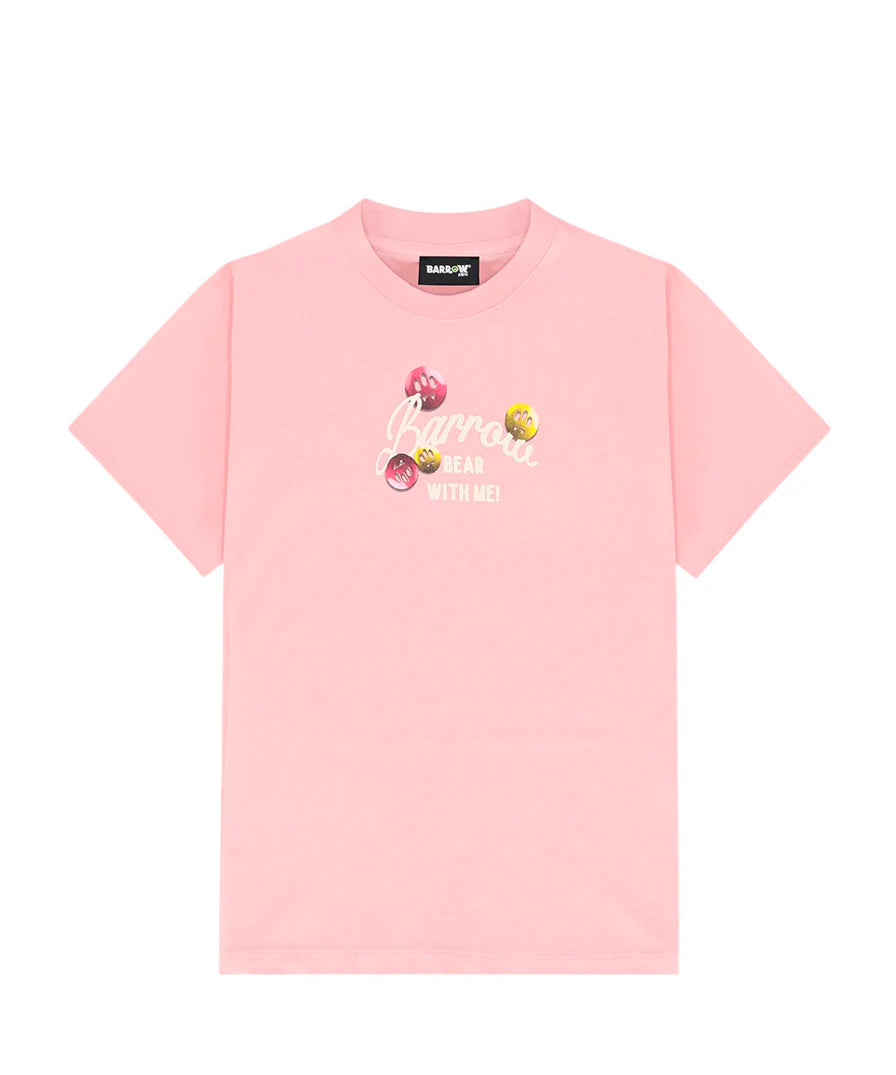 Barrow Kids T-Shirt con Stampa Teddy Retro per Bambine