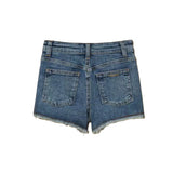 Twinset Kids Short in Denim con Strass per Bambine