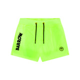 Barrow Kids Costume Boxer Verde Fluo con Logo per Bambini