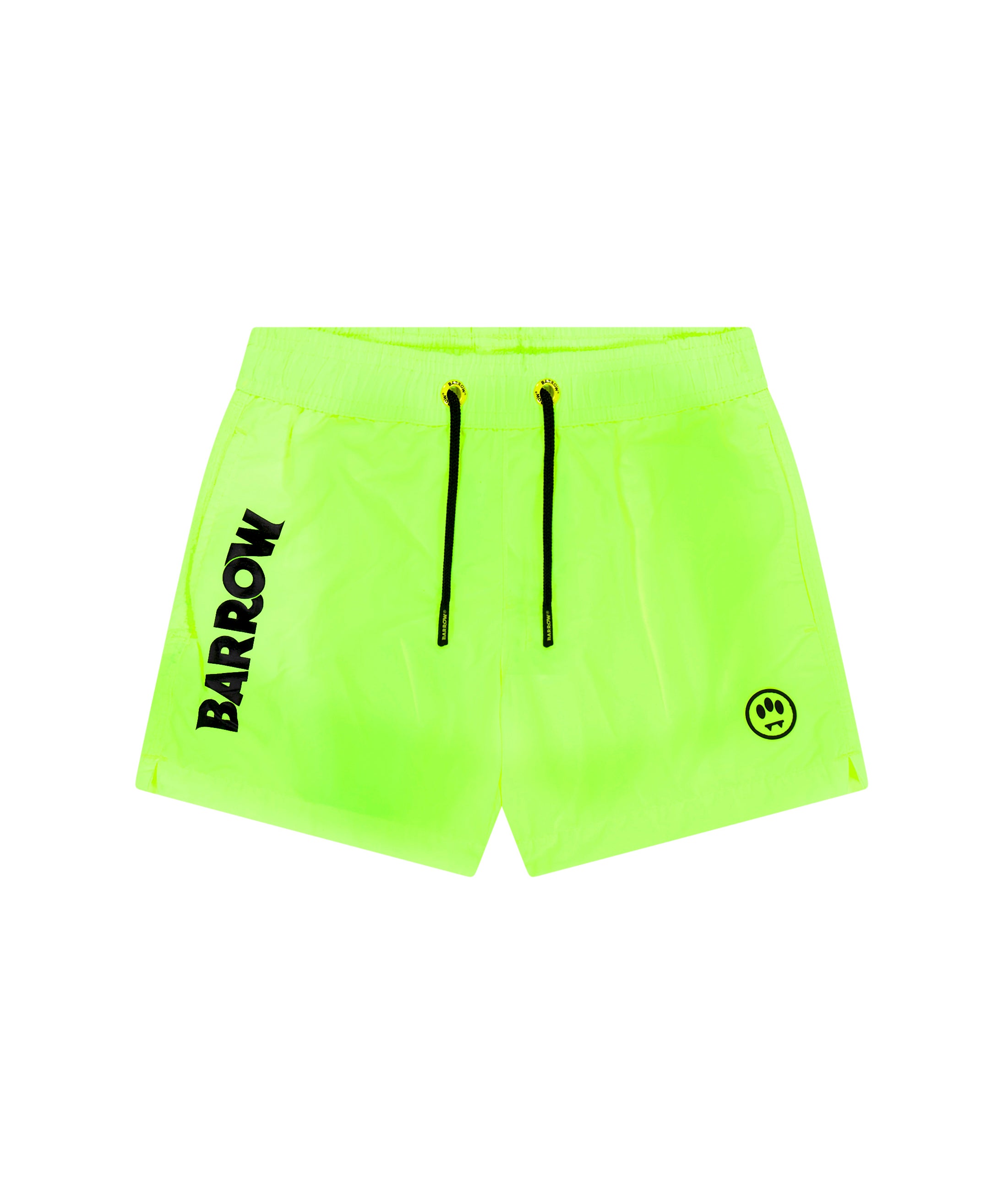 Barrow Kids Costume Boxer Verde Fluo con Logo per Bambini