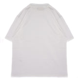 Yes London Kids T-Shirt Bianca Basic con Collo a Costine per Bambini