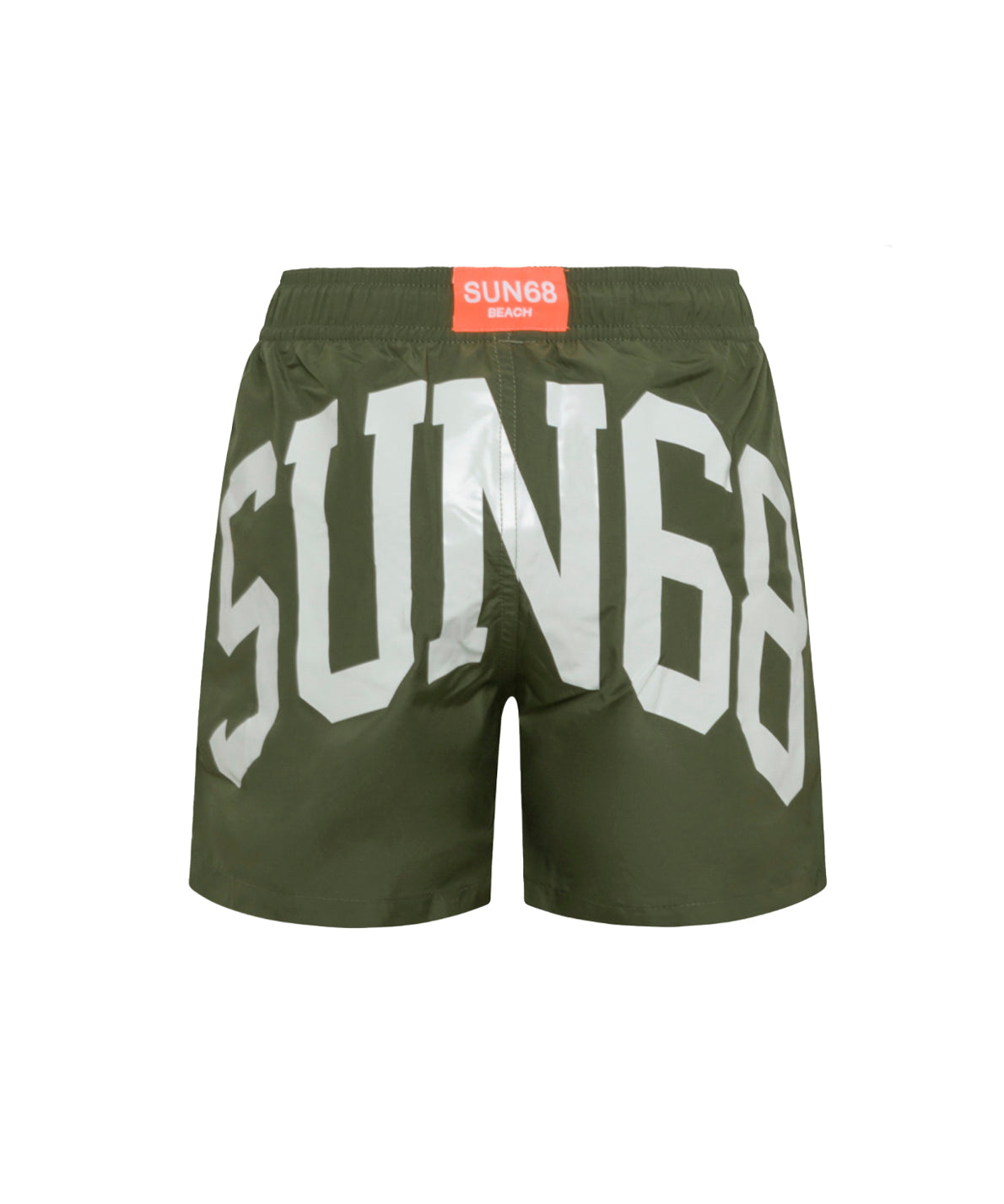 Sun68 Kids Costume Boxer Verde Militare per Bambini (retro)