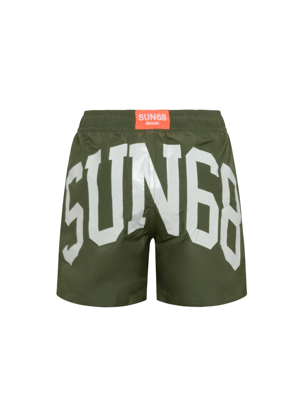 Sun68 Kids Costume Boxer Verde Militare per Bambini (retro)