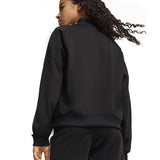 Puma Kids Felpa Nera con Dettagli Bianchi a Contrasto per Bambine