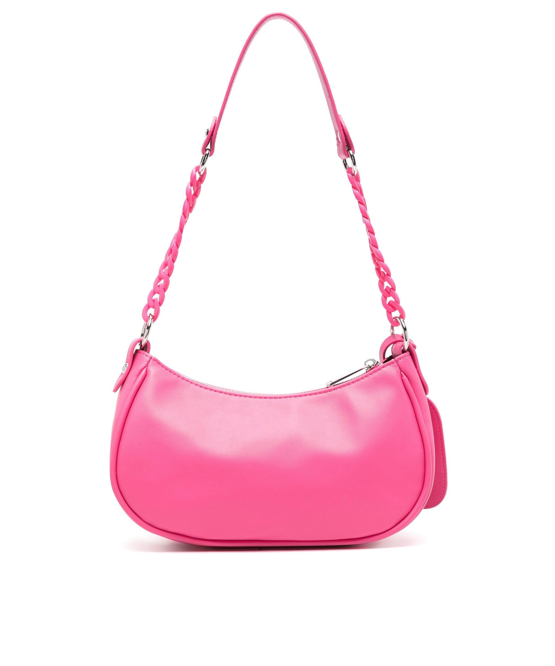 Msgm Kids Borsa a Spalla Fucsia con Catena (retro)