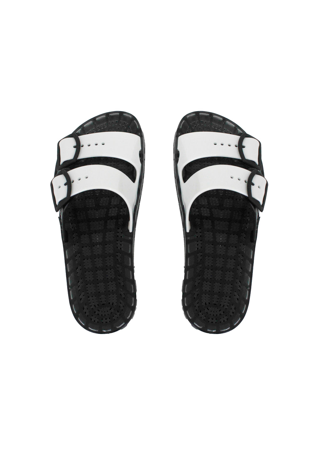 Sensi Kids Black Fluo White Double Band Sandal for Children