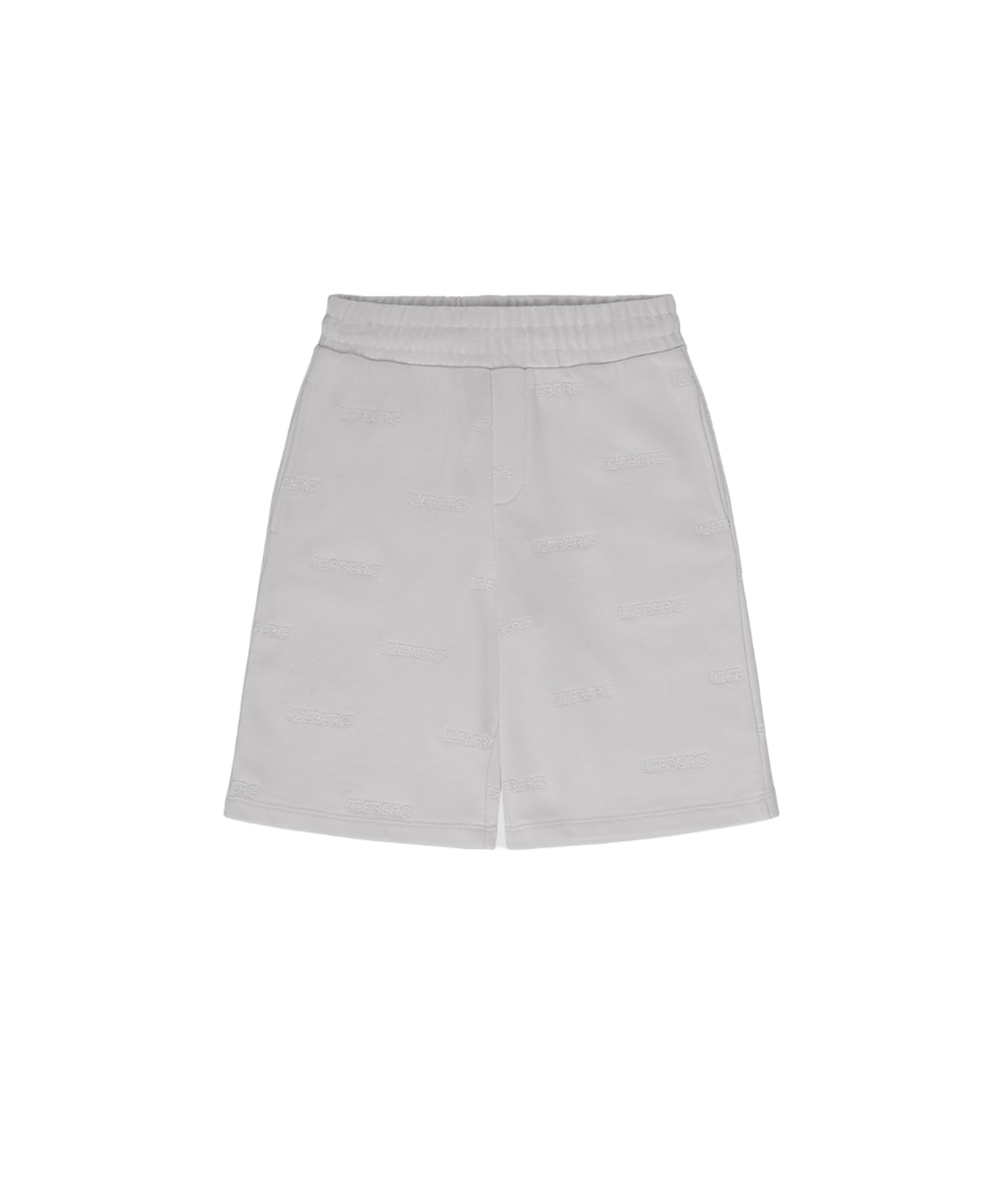 Iceberg Kids Bermuda Grigio con Logo per Neonati