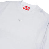 Diesel Kids T-Shirt Bianco con Logo Oval-D Unisex