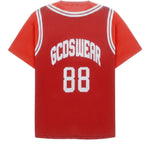 Gcds Kids Maxi T-Shirt Rosso e Arancione con Logo per Bambini