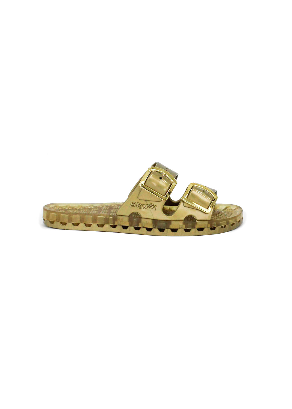 Sensi Kids Flamingo Gold Double Band Sandal for Girls