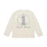 Art Super Money Kids T-Shirt Maniche Lunghe Bianco per Bambini