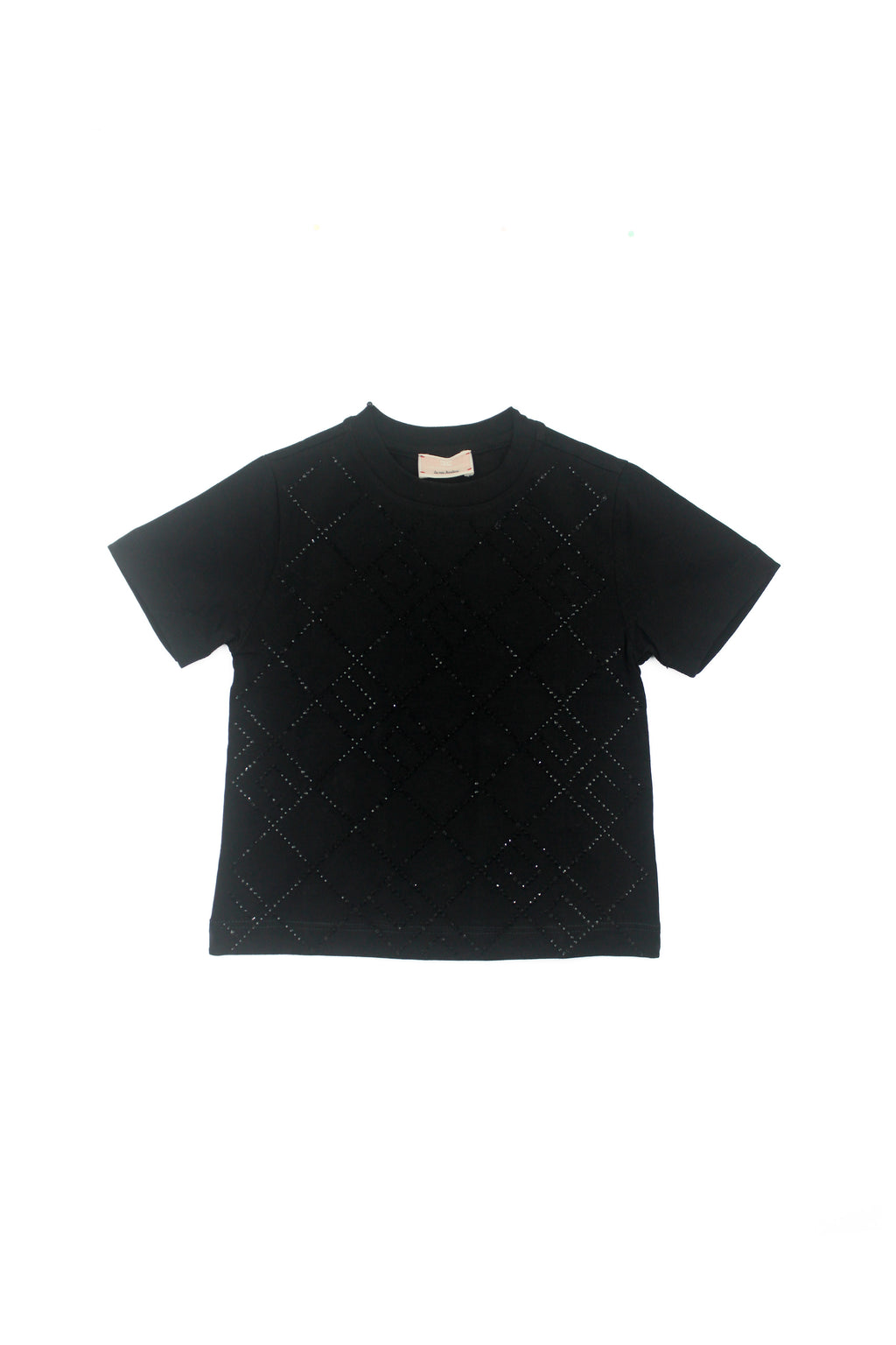 Elisabetta Franchi La Mia Bambina T-shirt Nera con Logo Geometrico per Neonate