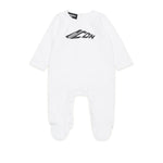 Dsquared2 Kids Tutina Bianca con Stampa ICON per Neonati