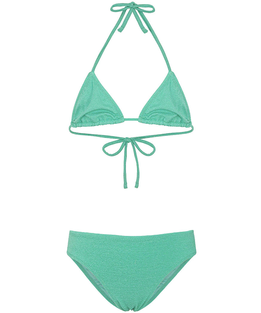 F**K Kids Costume Due Pezzi Verde Acqua per Bambine