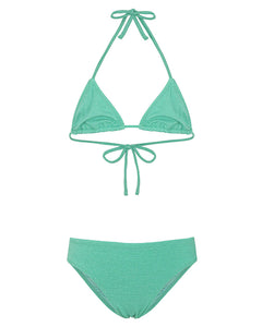 F**K Kids Costume Due Pezzi Verde Acqua per Bambine