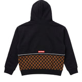 Sprayground Kids Felpa Nero e Quadri con Logo per Bambini