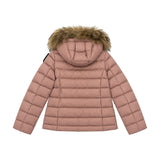 Blauer Kids piumino corto rosa pallido con cappuccio per Bambine