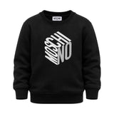 Moschino Kids Felpa Nero con Stampa Logo 3D Unisex