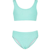 EffeK Aquamarine Bandeau Bikini Set for Girls