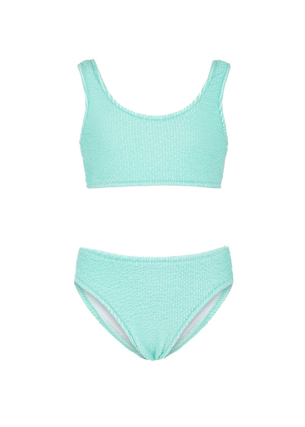 EffeK Costume Bikini a Fascia Acqua Marina per Bambine