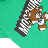 Moschino Kids T-shirt Verde Teddy Bear per Neonati