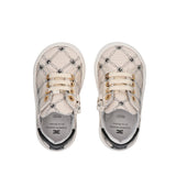 Elisabetta Franchi La Mia Bambina Sneakers Burro/Nero Monogram per Neonate