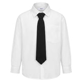 MSGM Kids Camicia Bianco con Cravatta Nero per Bambine