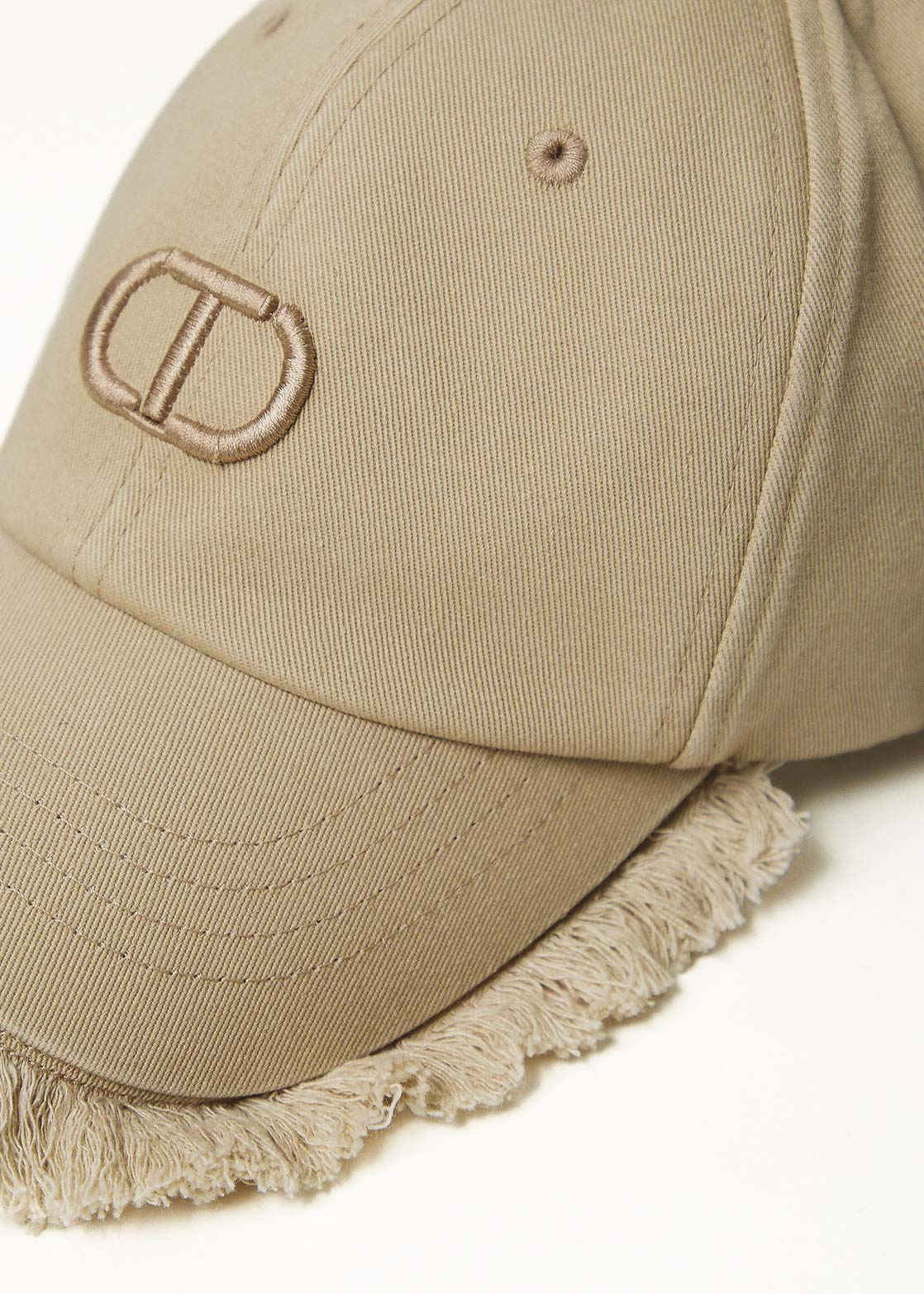 Twinset Kids Cappello Canapa Sfrangiato per Bambine