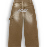 ART SUPER MONEY Kids Jeans Carpenter Beige per Bambini