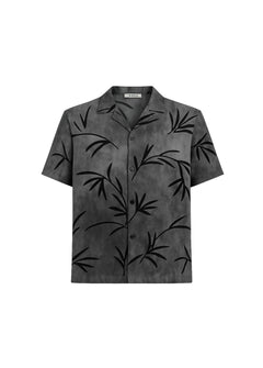 I'm Brian Camicia Grigia Fantasia Floreale per Bambini