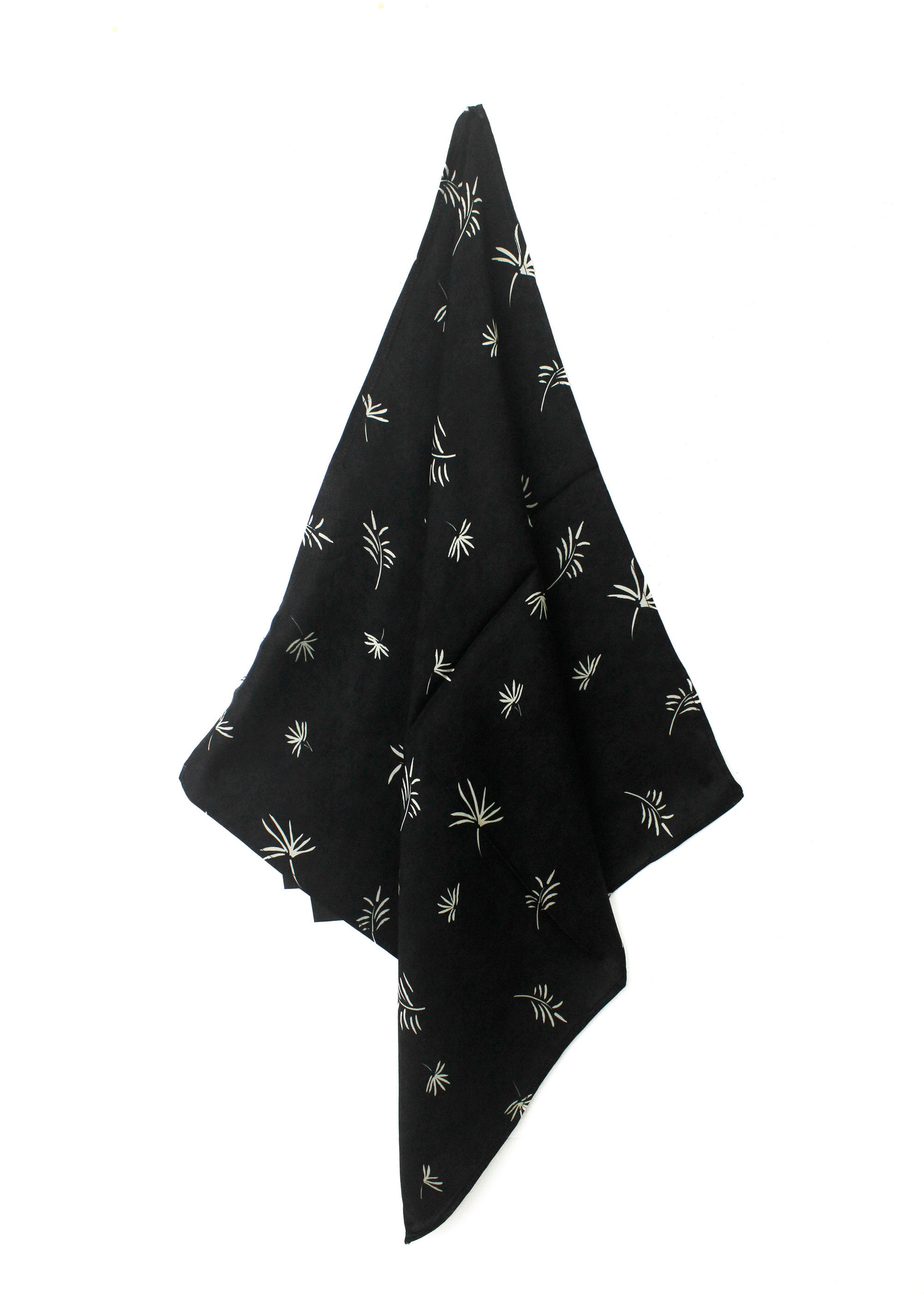 I'm Brian Foulard Nero Fantasia Floreale per Bambini